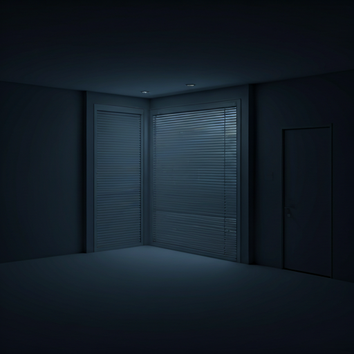 Discreet dark secure interior representing VIP protection services